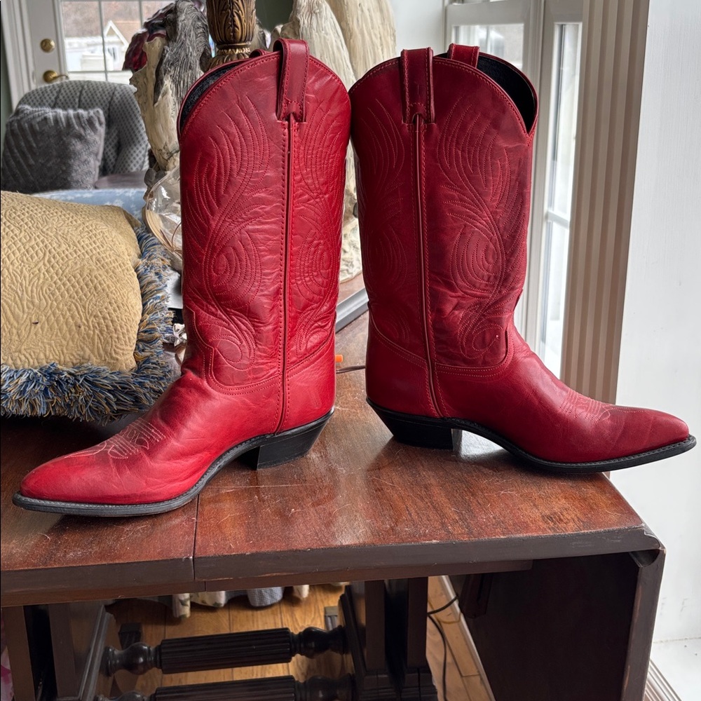 Code West Red Western Cowboy Boots - Picture 16 of 16